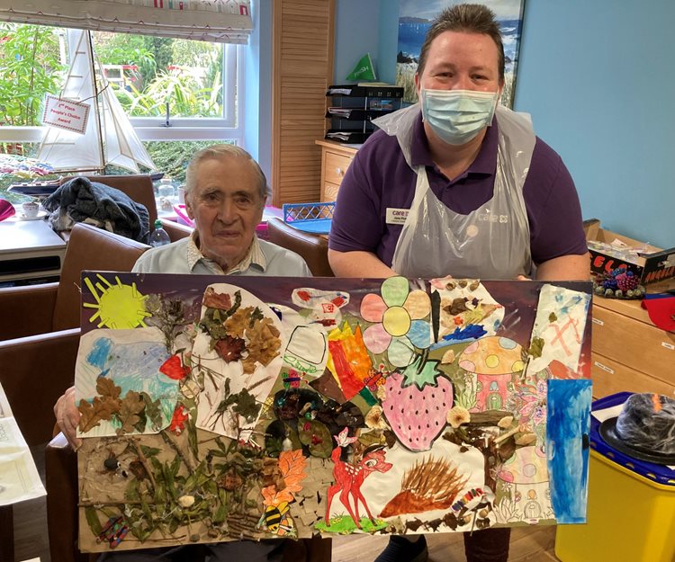 Ready, set, draw – Suffolk care home residents take part in worldwide art festival